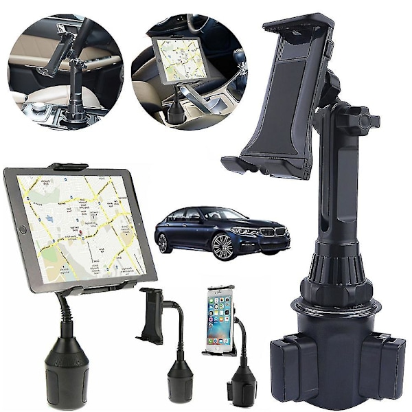 Car Car Cup Holder Tablet Mount, Adjustable Tablet And Smartphone Car Holder Cup Holder Phone Mount