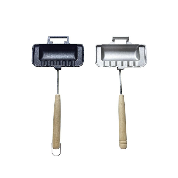 Sandwich Pan Bærbar Frokost Gryte Bake Pan Flyttbar Non-stick For Spisestue Restaurant Kjøkken