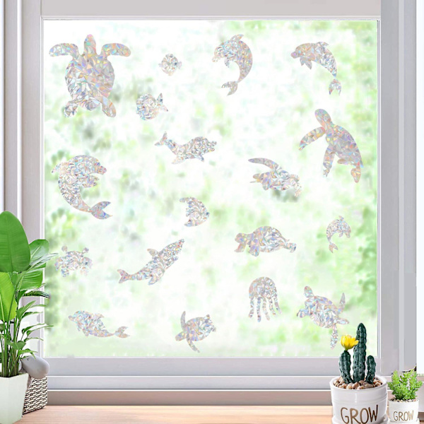 21 st Sea Turtle Window Clings - Förhindra fågelkollisioner