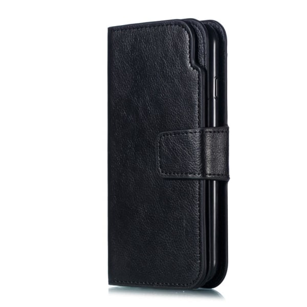 iPhone 7/8/SE (2020/2022) - Wallet Case med 9 Kortpladser - Sort