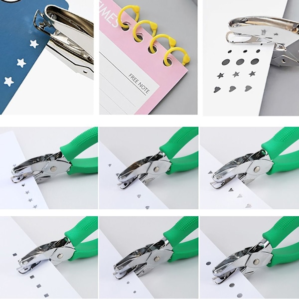 Metall Enkel Hålslag Präglingsverktyg Scrapbooking Stansar DIY Pappersskärare Square
