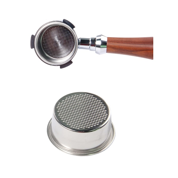 2 stk. 51mm filterkurv, kaffefilterkurv i rustfrit stål, espressofilterkurv, 51mm ikke-tryksat filterkurv til kaffe