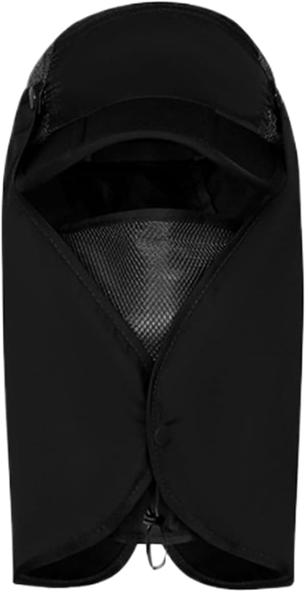 Friluftshat - Foldbar solhat med indbygget - ansigtsmaske