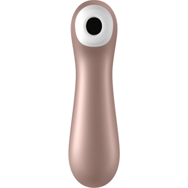 Satisfyer: Satisfyer Pro 2+, Lufttrycksvibrator + Vibration Champagne, White ABS plastic, Silicone