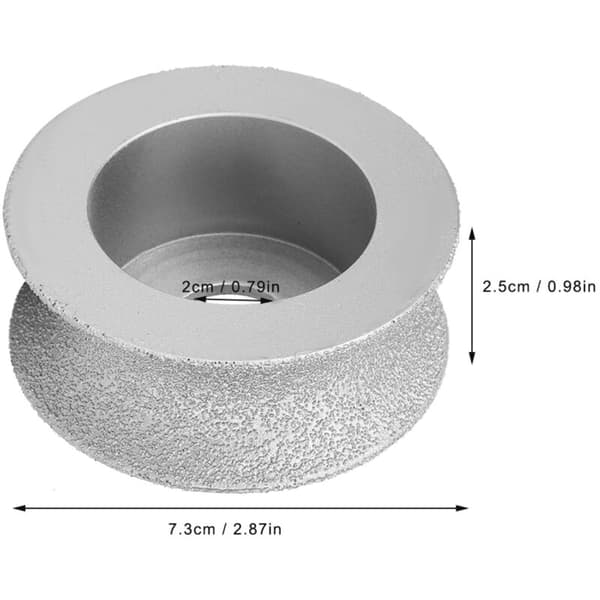 7,3 cm Diamant Konkav Slipeskive for Stein Keramikk Glass 2,5 cm