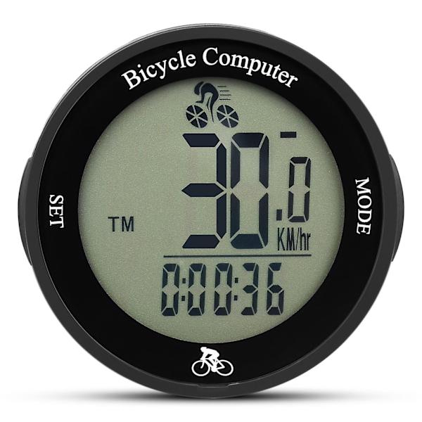 Trådløs cykelcomputer Vandtæt cykelcomputer Multifunktionel LCD-skærm Cykelhastighedsmåler Mountainbike Speedo Meter