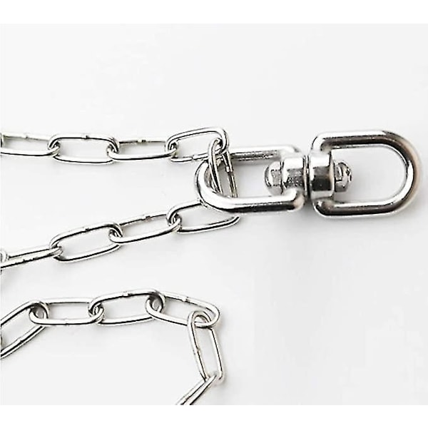 M8 Heavy Duty 304 Rustfritt Stål Svingbar Ring Dobbel Ended Svingbar Øyekrok For Web Treetur, Terapisving, Luftdans, Sving Spinner Henger