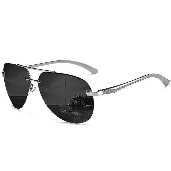 Polarisoidut Aviator-aurinkolasit miehille ja naisille Peilipinnoitettu 63 mm Metallirunko Uv400-suojaus Suuri ajamiseen kalastukseen ulkoiluun