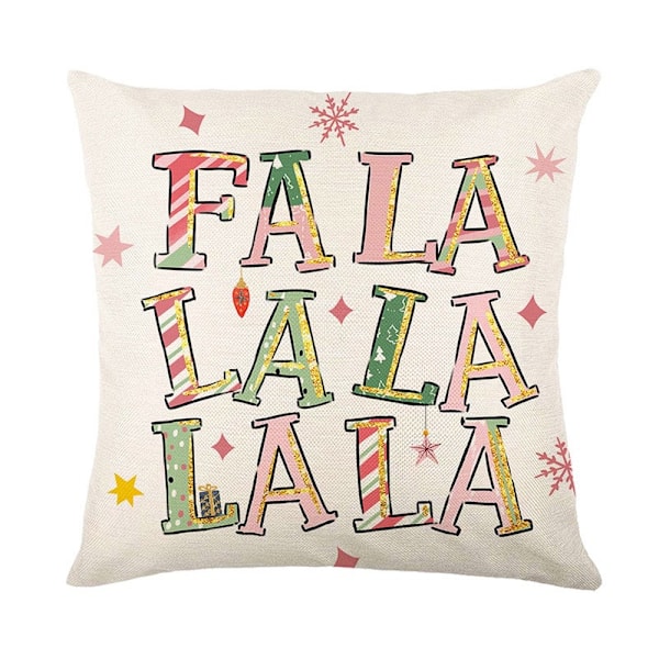 Jul Kuddfodral 18x18 tum, Nötknäpparen Julgran Dekorativ Kuddfodral för Soffa Set om 4