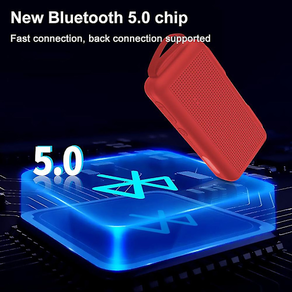 Bluetooth-högtalare, bärbar trådlös utomhushögtalare med inbyggd mikrofon