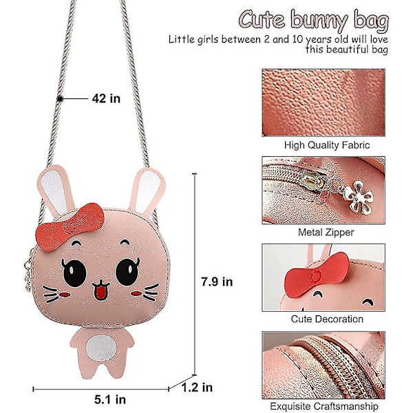 Børns søde dyrepunge Crossbody tasker Mini pung til børn småbørn