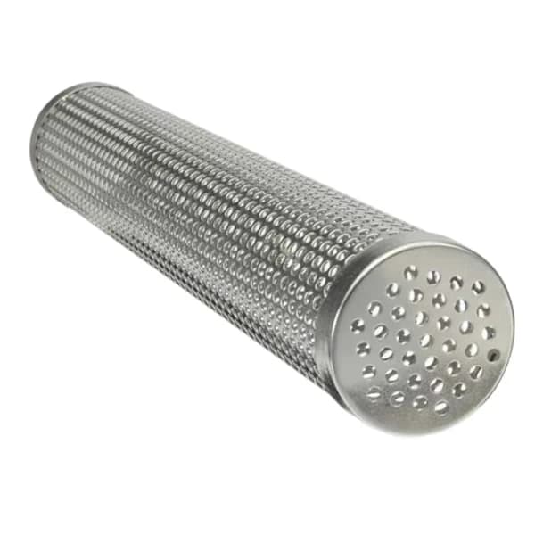 Røgrør til pillegrill, 304 rustfrit stål varm- og koldrøgsgenerator til BBQ-kødrøgning, metal 12 tommer