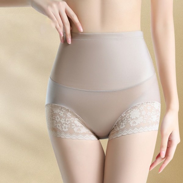 Kvinnor Sömlösa Shapewear Hög Midja Underkläder Kroppsformare Hud Skin L