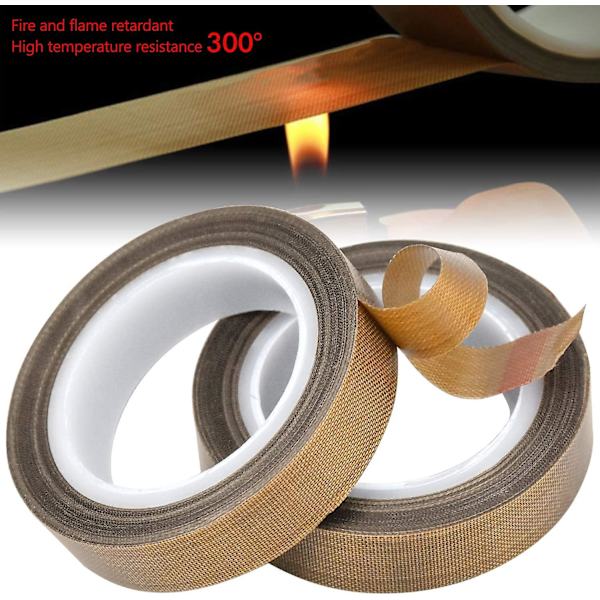 2 ruller Ptfe-teip, Teflon-teip, høytemperaturteip, -100 - +260 Ptfe