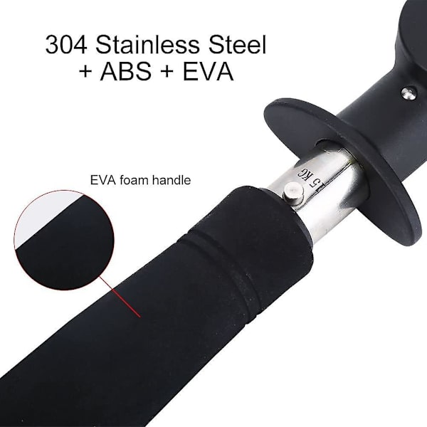 Fiskegrip Fiskläppgrepp Fiskhållare Med 1m Måttband 15kg Viktskala