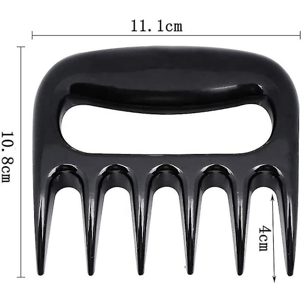 2 stk bjørneklør kjøttskredder for grill, shredder klør, perfekt strimlet kjøtt