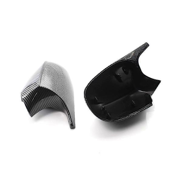 Bil Kolfibermønster Sidespeildeksel Sidespeilhus Trim For 3-serie E90 E91 E92 2008-