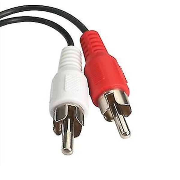 Stereo Audio/video Adapter, 3,5 mm til 2rca Kabel (10 cm)