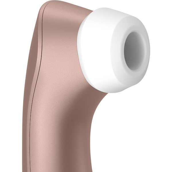 Satisfyer: Satisfyer Pro 2+, Lufttrycksvibrator + Vibration Champagne, White ABS plastic, Silicone