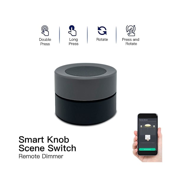 Tuya Zigbee Smart Knob Switch Trådløs Scene Switch Knap Controller Batteridrevet Automatisering Sc