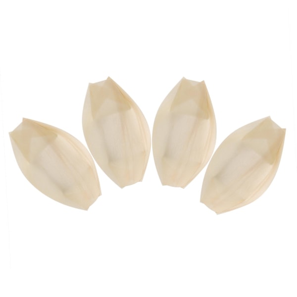 250x Finger Food - Skåle, \"båd\" Biologisk nedbrydeligt træ 11 cm x 6,5 cm
