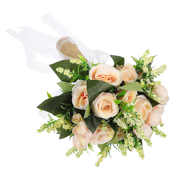 Bryllup Brudebuket Kunstig Blomsterbuket Smuk Brudebuket