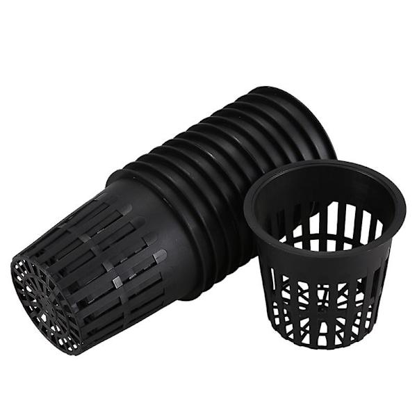 15 stk. 4 tommer netkopper med slidset mesh bred læbe filter plante netpot spand kurv til hydroponics