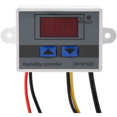 XH-W3005 Digital Humidity Controller - 0-99% RH Range - 0.1% Accuracy - 12V/24V/220V Power Supply - Direct Output