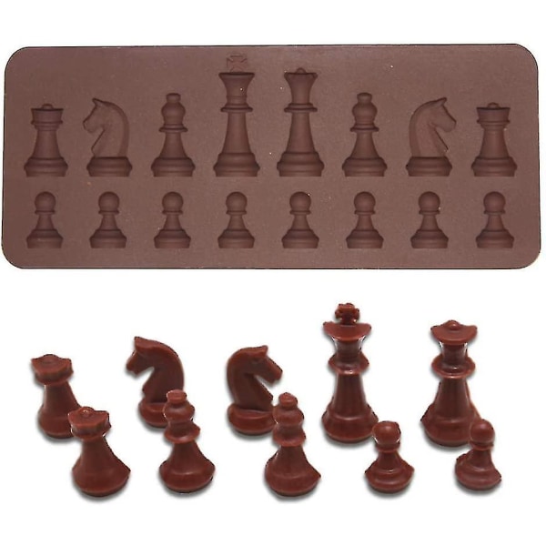 16-cavity Silicone Chocolate Mould Candy Mould Chess