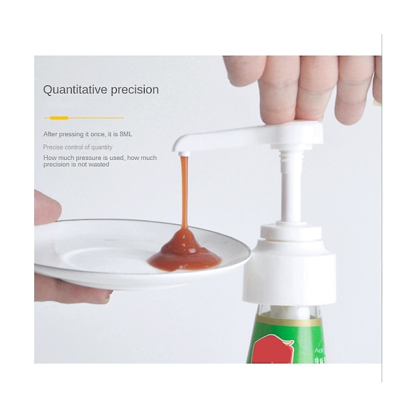 Kaffe sirup pumpe dispenser, 6 pak sirup pumpe til 750ml/25.4 sirup, 3 farver pumper til kaffesirup