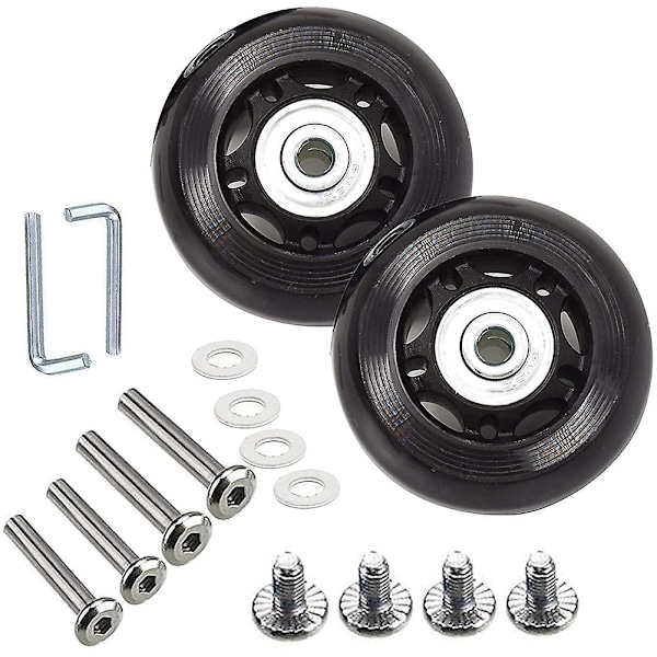 Resväska Resväska Hjul Byte Kit Gummi Universal Hjul Svängbar Caster Lagerverktyg (od:75 W:24