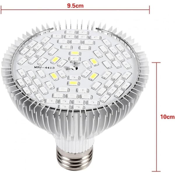 E27 LED Växtlampa Fullspektrum 78 LEDs 50W Trädgård Växtlampa