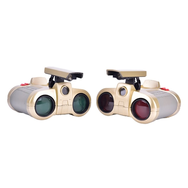 Legetøjsteleskop 4x30mm Night Vision Viewer Overvågningskopi Kikkert Teleskop Lysfokusering til børn Uden batteri Red