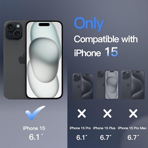 iPhone 15 Musta Magsafe Kuori
