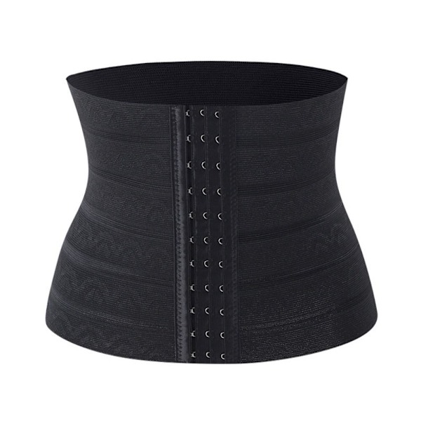 Dam Hög Midja Slim Body Shaper Underkläder Magekontroll Shapewear Svart Black M