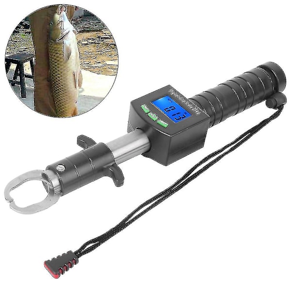 Digital våg fiskegrepp rostfritt stål fisk läpp gripare elektronisk viktskala