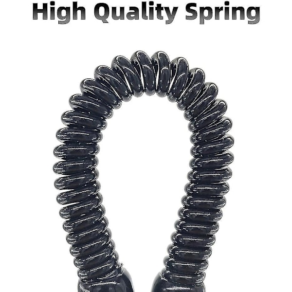 Fiske Lanyard Båt Säker Retractable Coiled Tether Med Karabinhake Spiralfjäder Nyckelkedja För Säkring Tänger Anti-förlorad Stretch Cord Fiske -t