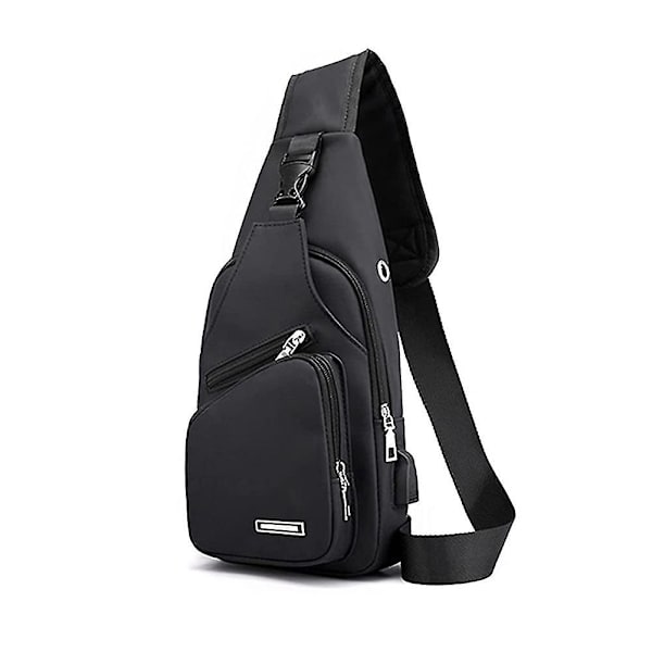 Slingväska axelväska cykelväska för män kvinnor vattentät vandringsryggsäck multifunktionell crossbody