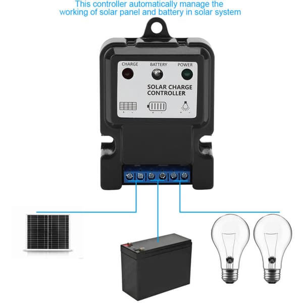 DHS-5S6V/12V 10A Intelligent PWM Solarladeregulator