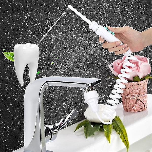 Dental vannflosser kran - Oral irrigator tannflosser - Bærbar tannvannstråle tenner rengjørings munnskyllmaskin