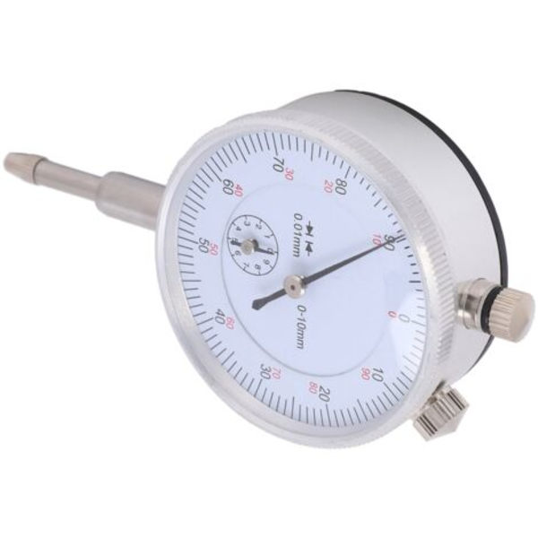 0-10 mm Dial Indicator, High-Precision Aluminum Housing, Mechanical Pointer, Inner Diameter, Depth Gauge