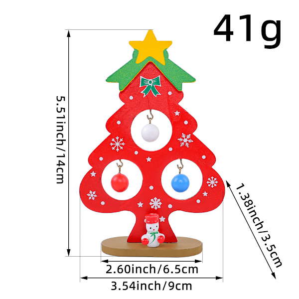 2-pack Träjulgran för Hemmet Julgran för Skrivbord Konstgjord Julgran DIY Julgran Skrivbord Julgran
