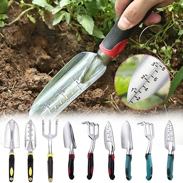 Hageverktøy håndspade, rive, kultivator, lukeverktøy Planting Lawn With Weeding Garde Ergo H0g2 og blomsterspadehåndtak, hage A