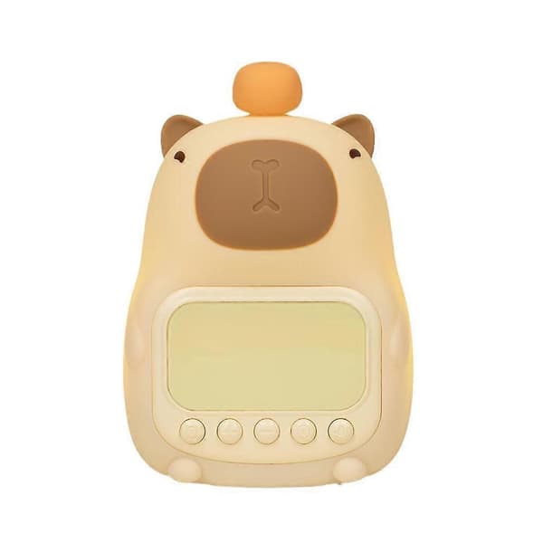 Capybara Silicone Alarm Clock Night Light Rechargeable Student Dorm Capybara Pat Lamp Animal LED