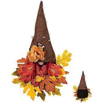 Dörrkransar Tomte Hänge Trädgård Höstdekorationer Multi 50X30CM Inflyttningspresent 1Set