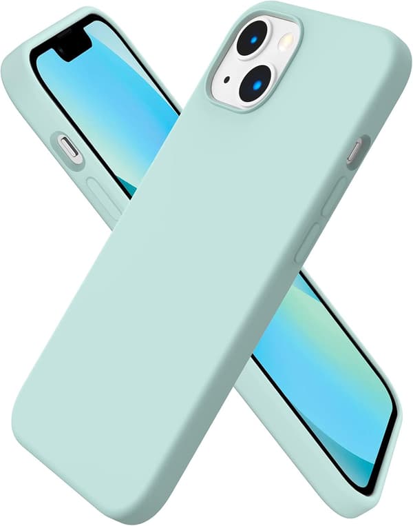 iPhone 13 Case, Liquid Silicone Case for 6.1 inch iPhone 13, Ultra-thin Case, Full Coverage Shockproof Protective Soft Case