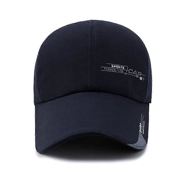 Unisex Extra Long Visor Cap Summer Sport Adjustable Sun Hat Blue