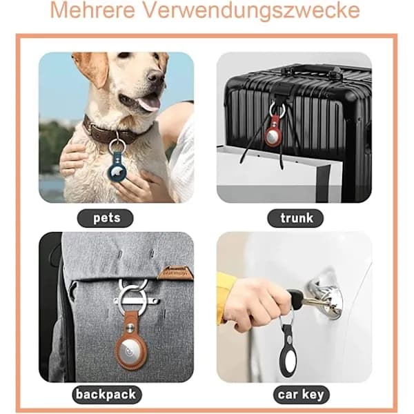 2-pack AirTag skyddsfodral, blandade färger