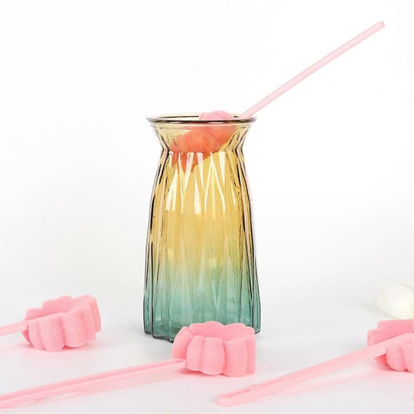 10 st Cup Brushes Reusable Rich Foam Flower Sponge Head Deep Cleaning Bottle Mug Brushes Kitchen Utensils