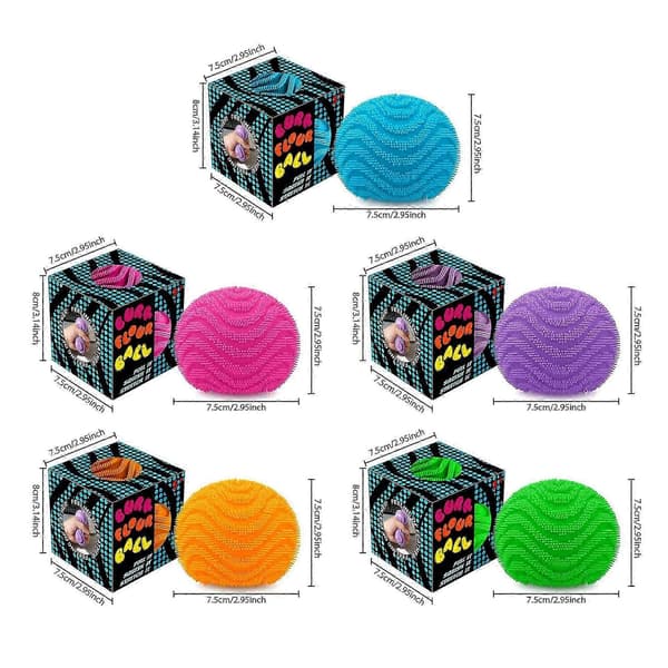Fuzz Squishy Stressball – Myk Fidget-leke for Angstlindring, Sensorisk Lek for Barn og Voksne